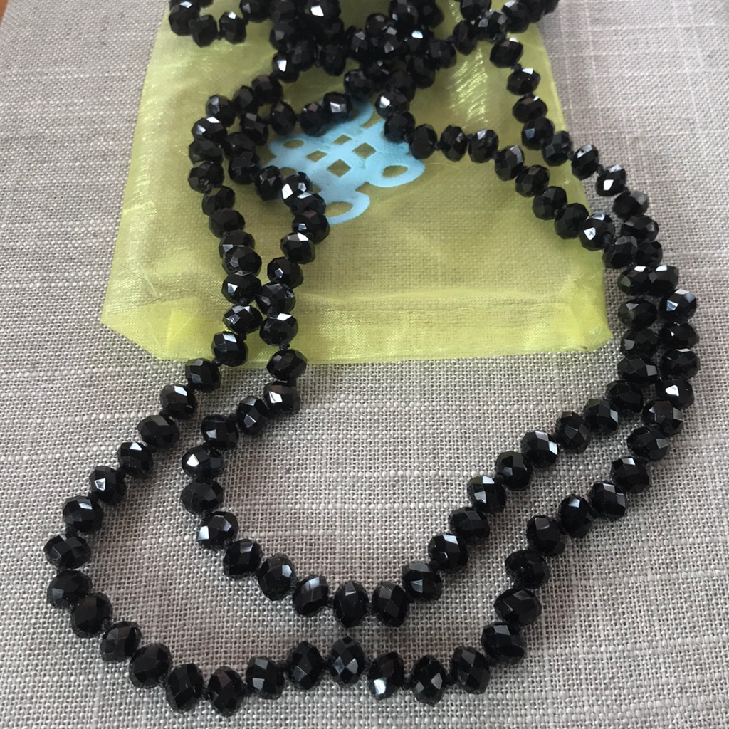 Nwt! Lulu Avenue Faceted Bead Long Necklace